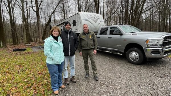 Senator Brooks and DCNR Park Manager Greet First Campers at Revamped Tuttle Point Campground